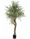 Stort kunstigt oliventræ H210 cm - Grøn