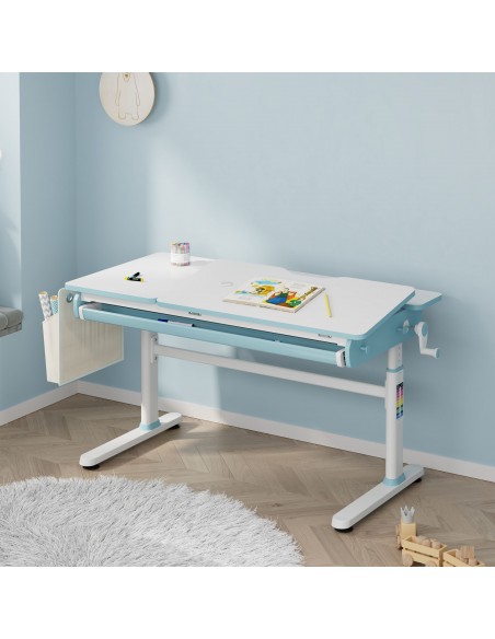 hæve sænke skrivebord computerbord børn børneværelse indretning