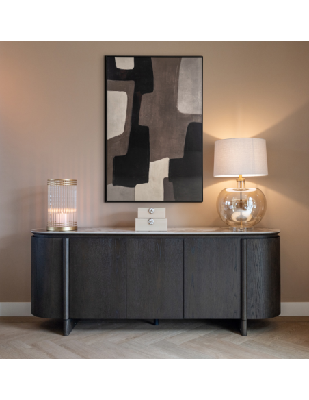 rustik bordlampe høj stor glas moderne design