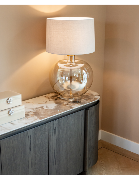 rustik bordlampe høj stor glas moderne design