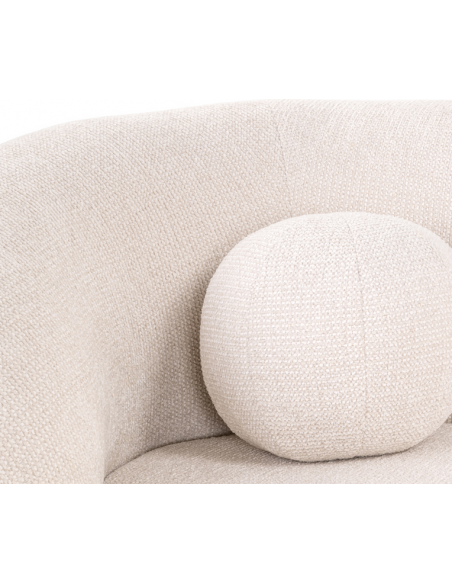 daybed sofa chaiselong creme beige stof moderne design