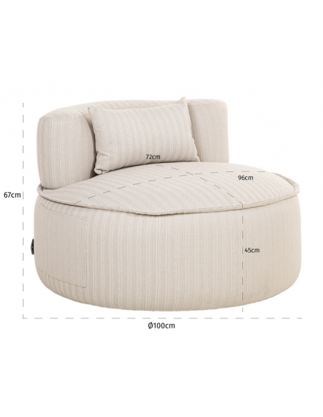 Moderne lounge loungemøbler havestole stof havemøbler udendørsmøbler udendørsindretning