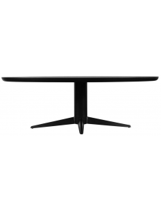 sort ovalt spisebord 230 træ eg egetræ 2