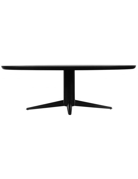 sort ovalt spisebord 230 træ eg egetræ