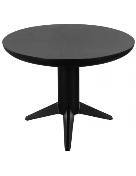 sort ovalt spisebord 230 træ eg egetræ