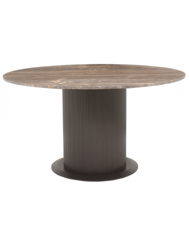 rundt spisebord 140 antik rustik industrielt