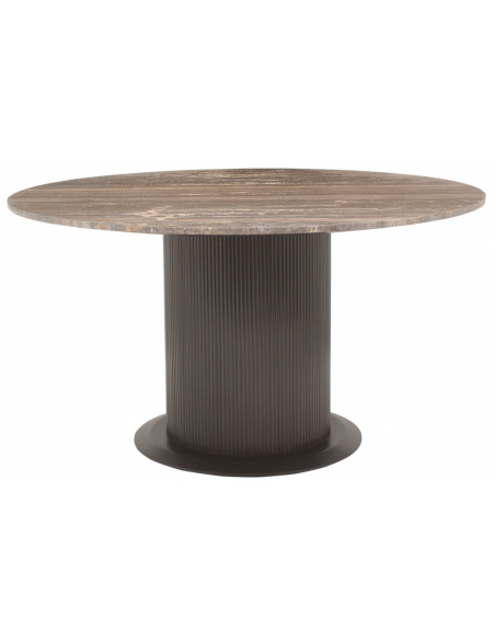 rundt spisebord 140 antik rustik industrielt