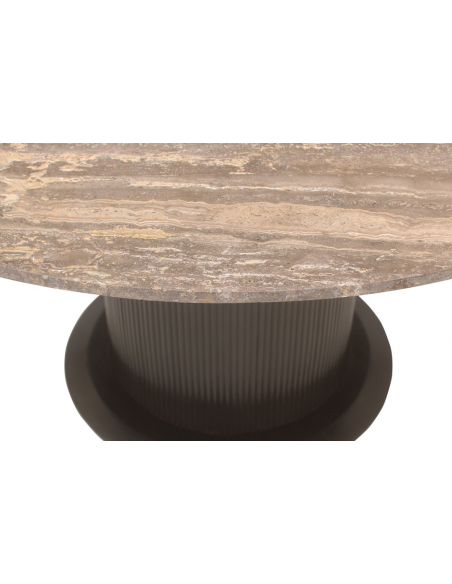 rundt spisebord 140 antik rustik industrielt