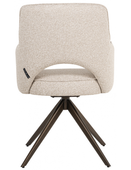 spisebordsstol armlæn stof moderne natur drejefod drejefunktion drej