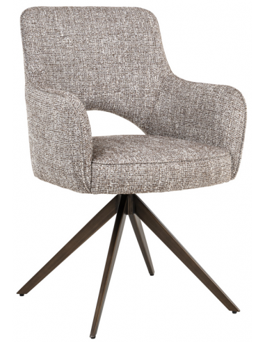 spisebordsstol armlæn stof moderne natur drejefod drejefunktion drej