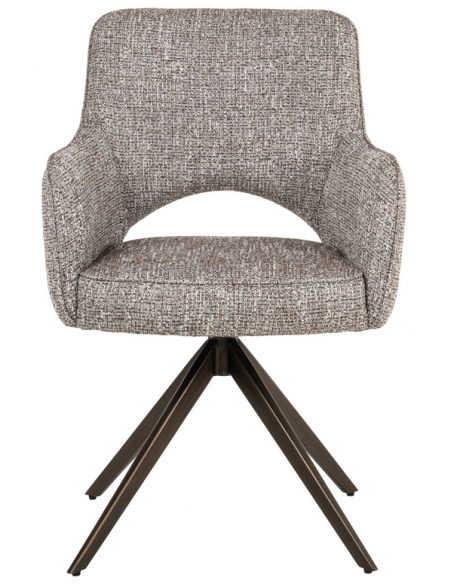 spisebordsstol armlæn stof moderne natur drejefod drejefunktion drej