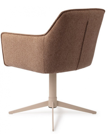 spisebordsstol med armlæn og drejefod drej drejefunktion stof moderne design