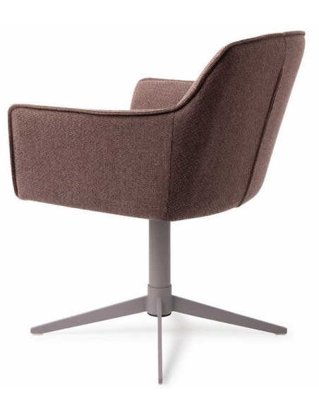 spisebordsstol med armlæn og drejefod drej drejefunktion stof moderne design