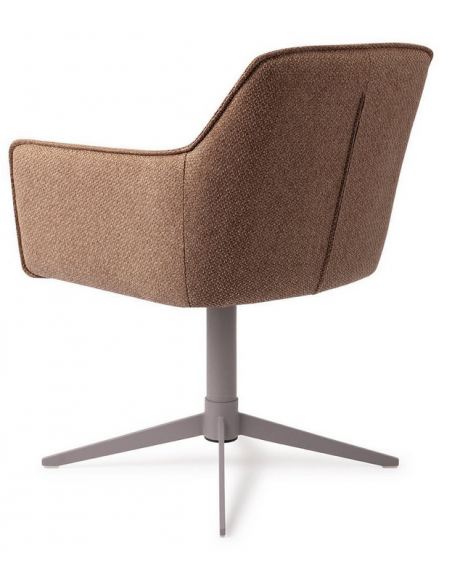 spisebordsstol med armlæn og drejefod drej drejefunktion stof moderne design