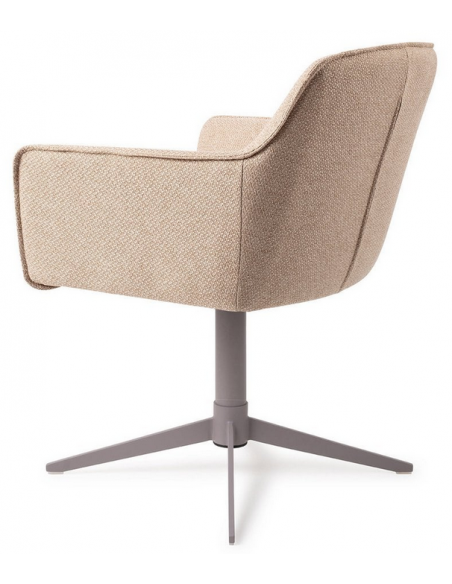 spisebordsstol med armlæn og drejefod drej drejefunktion stof moderne design