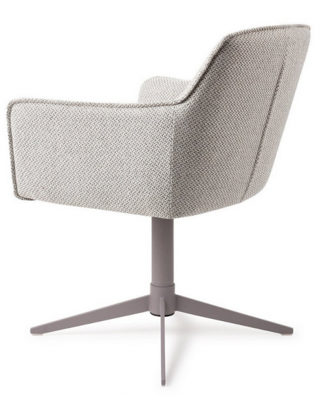 spisebordsstol med armlæn og drejefod drej drejefunktion stof moderne design