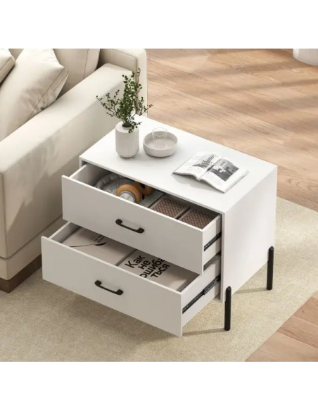 sengebord natbord soveværelse billig opbevaring hvid