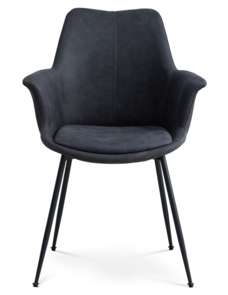 Spisebordsstol med armlæn stof tekstil