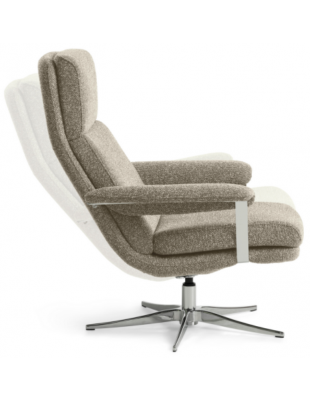 lænestol med vippefunktion stof drejefod