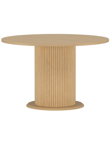 rundt spisebord i moderne design eg træ 120