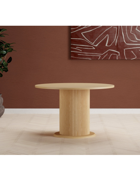 rundt spisebord i moderne design eg træ 120
