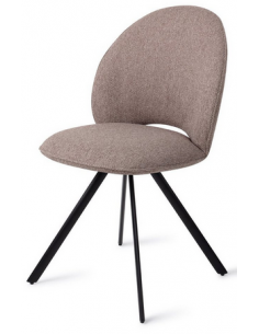 spisebordsstol spisestol moderne design stof brun 2