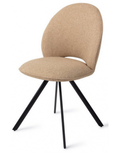 spisebordsstol spisestol moderne design stof brun 2