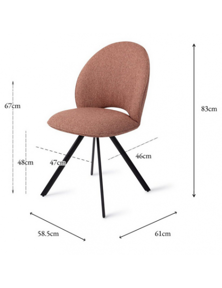 spisebordsstol spisestol moderne design stof