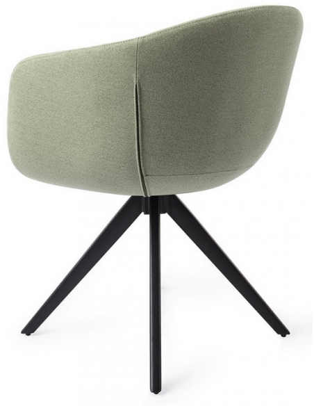 spisebordsstol armlæn drejefod drej drejefunktion grøn moderne design