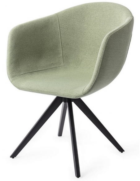 spisebordsstol armlæn drejefod drej drejefunktion grøn moderne design