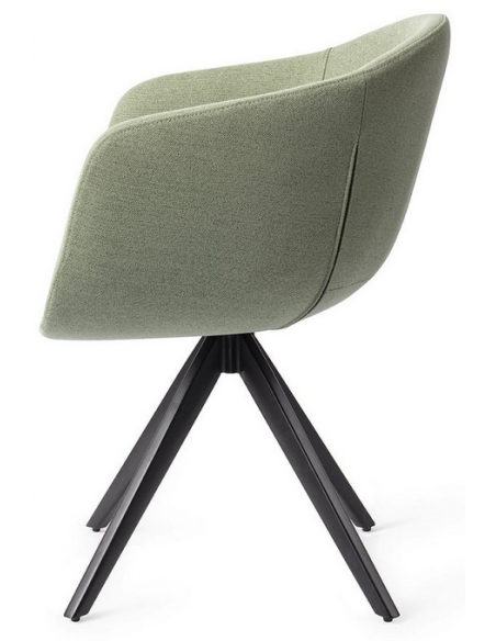 spisebordsstol armlæn drejefod drej drejefunktion grøn moderne design