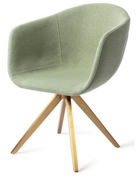 spisebordsstol armlæn drejefod drej drejefunktion grøn moderne design