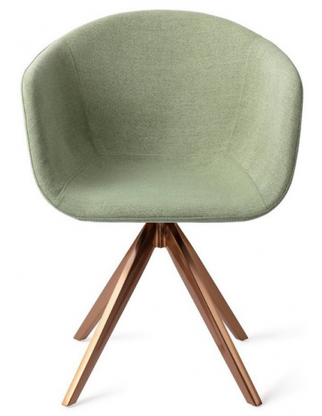 spisebordsstol armlæn drejefod drej drejefunktion grøn moderne design