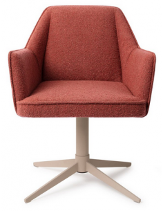 spisebordsstol med armlæn og drejefod stof moderne design drej drejefunktion