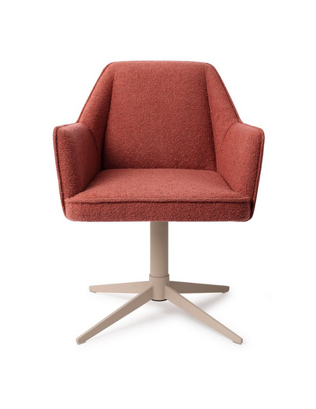 spisebordsstol med armlæn og drejefod stof moderne design drej drejefunktion