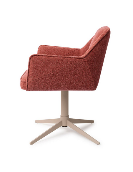 spisebordsstol med armlæn og drejefod stof moderne design drej drejefunktion