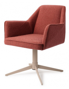 spisebordsstol med armlæn og drejefod stof moderne design drej drejefunktion 2