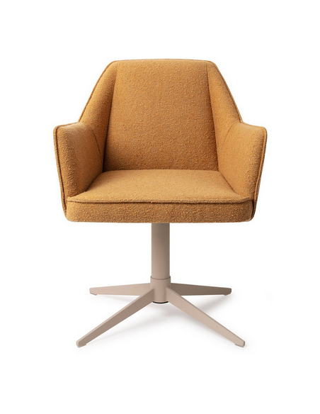 spisebordsstol med armlæn og drejefod stof moderne design drej drejefunktion