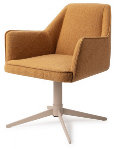 spisebordsstol med armlæn og drejefod stof moderne design drej drejefunktion 2