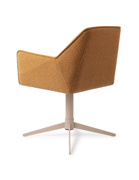 spisebordsstol med armlæn og drejefod stof moderne design drej drejefunktion