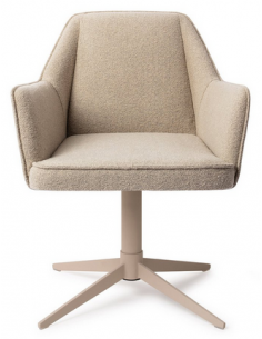 spisebordsstol med armlæn og drejefod stof moderne design drej drejefunktion