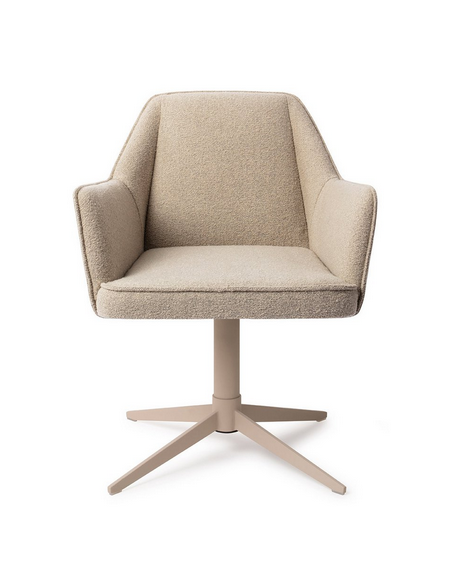 spisebordsstol med armlæn og drejefod stof moderne design drej drejefunktion