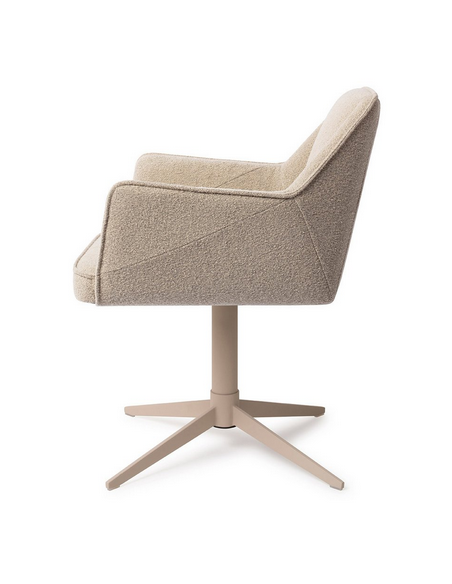 spisebordsstol med armlæn og drejefod stof moderne design drej drejefunktion