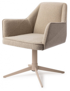 spisebordsstol med armlæn og drejefod stof moderne design drej drejefunktion 2