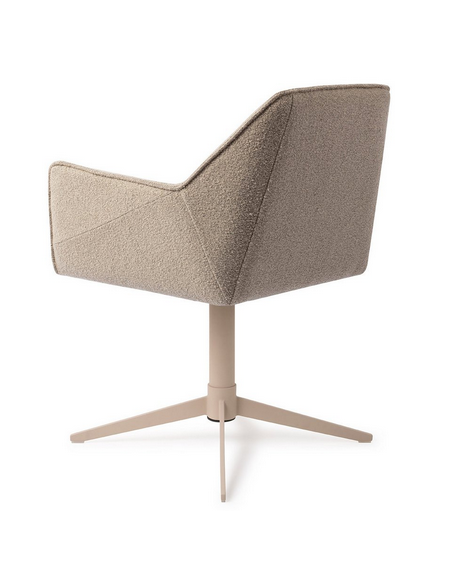 spisebordsstol med armlæn og drejefod stof moderne design drej drejefunktion