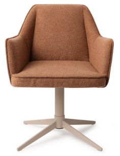 spisebordsstol med armlæn og drejefod stof moderne design drej drejefunktion