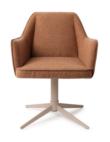 spisebordsstol med armlæn og drejefod stof moderne design drej drejefunktion