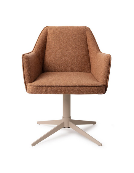 spisebordsstol med armlæn og drejefod stof moderne design drej drejefunktion