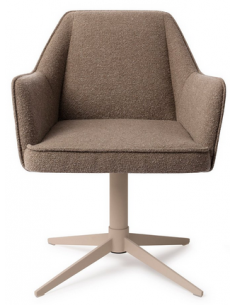 spisebordsstol med armlæn og drejefod stof moderne design drej drejefunktion