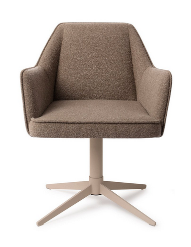 spisebordsstol med armlæn og drejefod stof moderne design drej drejefunktion